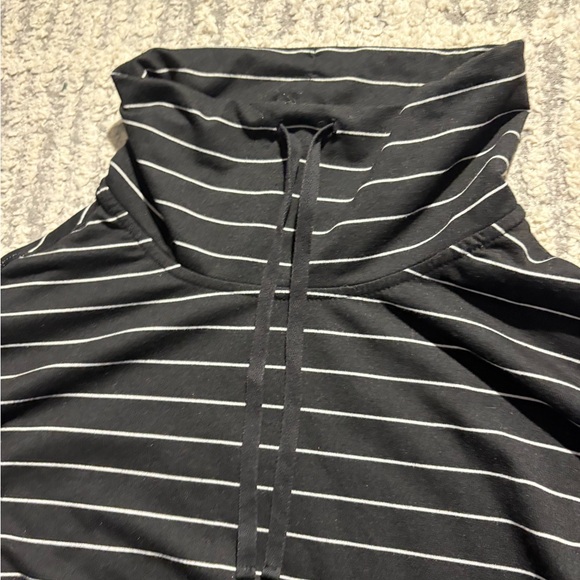 Max studio weekend black striped casual cowl neck sweater dress size M - Picture 4 of 6